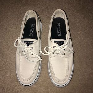 Sperry topsiders size 7 - white canvas